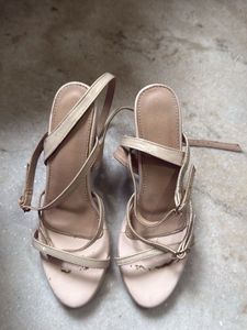 Stylish Nude Strappy Heels size 39