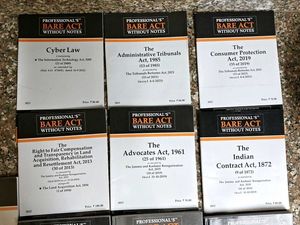 Set of 10 Bare Acts without Notes — AIBE Exam
