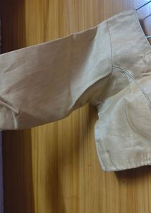 Pre-stitched Golden Blouse