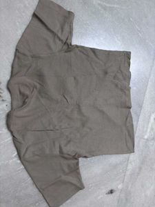 Button-Up Crop Top