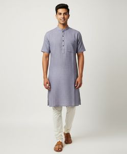 Mens Short Sleeve Kurta