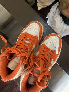 Nike Dunk High "Orange &amp; White" Sneakers