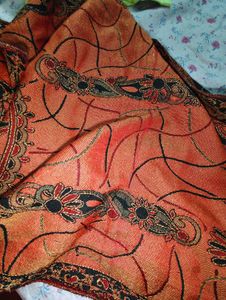 Paisley print stole