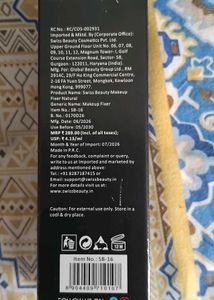 Swiss Beauty Makeup Fixer Natural