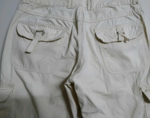Unisex  , off-white baggy cargo