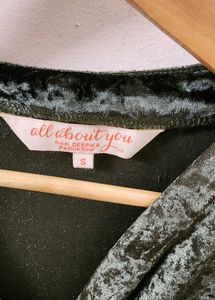 all about you Velvet Wrap Dress