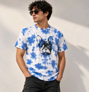 Jack & Jones French Bulldog Tie-Dye T-Shirt