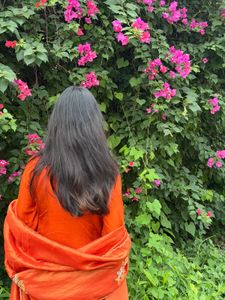 Elegant Orange Kurta Set with Dupatta