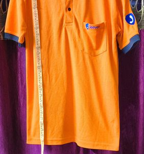 Men's Orange &amp; Navy Polo T-Shirt