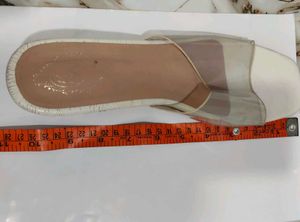 Chic Clear Strap White Heels