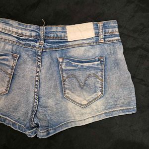 Blue mini  Denim Shorts