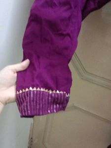 Beautiful Purple Embroidered Kurta Set