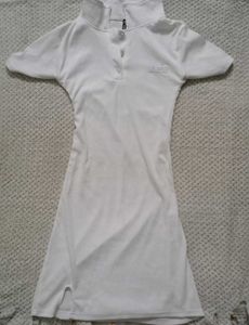 White Collared Short Sleeve Dress