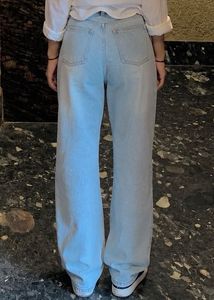 Light Wash Ripped Wide Leg Jeans