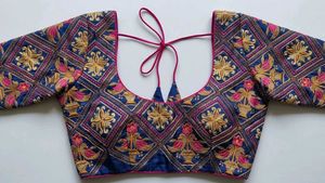 Stylish saree with designer blouse