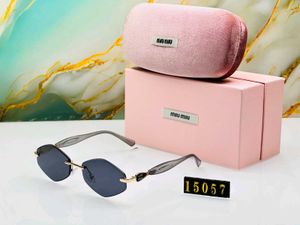 Miu Mi Rimless Hexagonal Sunglasse