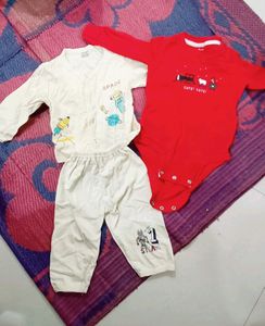 Combo :: Baby Onsie And Night Suit