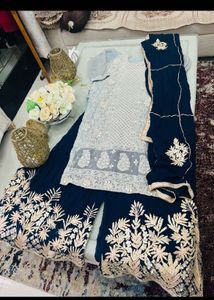 Embroidered Kurta with garara