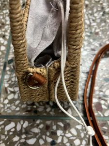 Woven Straw Handbag