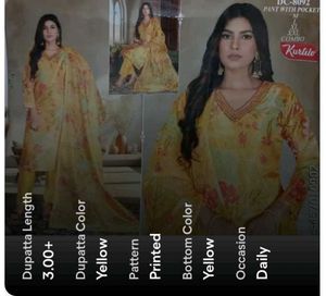 Elegant Floral Print Kurta Set