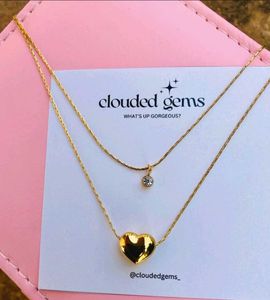 Gold Layered Heart Antiturnish Necklace