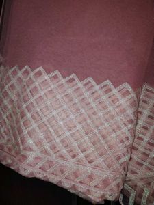 Elegant White &amp; Pink Embroidered Kurta Set