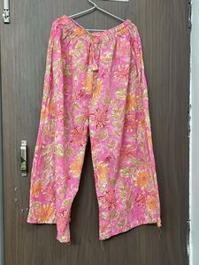 Pure Cotton Long Flare Palazzo For Waist 32 And 34