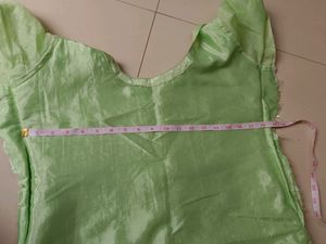 Full Front Embroidery Light Green Kurti