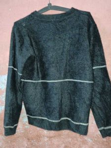 women krew neck drop shoulder sweater