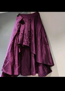 Beautiful Purple Embellished crop top n lehenga