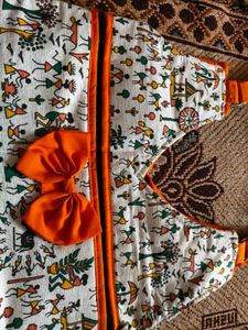 Unique Tribal Print Sling Bag with Bow