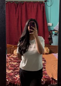 Light Blue Color Block T-Shirt