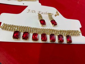 J.D. Fashion Necklace &amp; Earring 1 Sets assorted