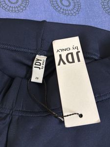 Jdy Navy Blue Track Pants 28 size