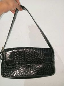 Shein Black Baguette