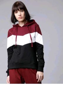 Colorblock Hoodie for Women