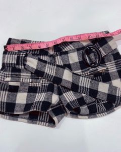 Plaid Belted Shorts (with free top)