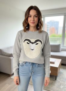 Gray Graphic Print Sweatshirt