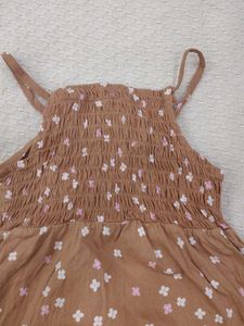 Chic Smocked Floral Dress