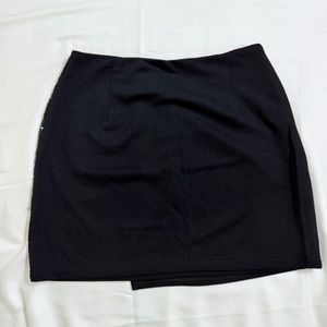 Chic Black Sequin Skirt
