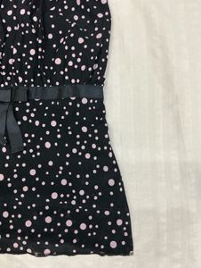 Chic Black &amp; Pink Polka Dot Cami Top