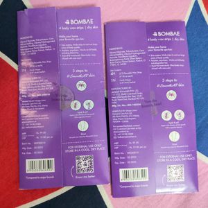 BOMBAE Wax Strips Pack Of 2 (Total 4 Strip)