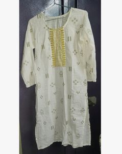 🤍Women Straight Cotton Kurta