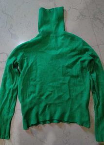 Green Turtleneck Sweater