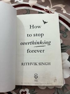 How to Stop Overthinking Forever Book