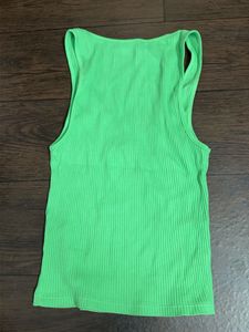 Ribbed Tank Top - Bright Green