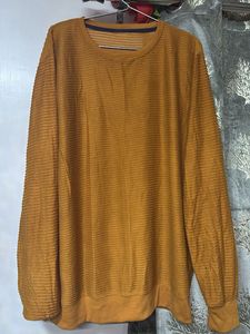 Cozy Textured Mustard t shirt man