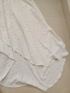 White Polka Dot Midi Dress