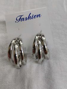 Chunky Triple Hoop Earrings