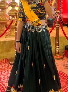 Yellow&amp;green Chaniya Choli